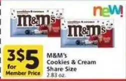 Vons M&M's Cookies & Cream offer