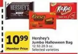 Vons Hershey's Jumbo Halloween Bag offer