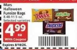 Vons Mars Halloween Funszie Bags offer