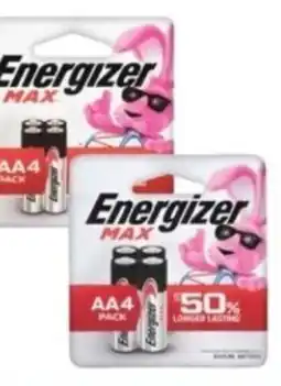 Mariano's Energizer max aa4 pack offer