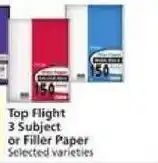 Vons Top Flight 3 Subject or Filler Paper offer