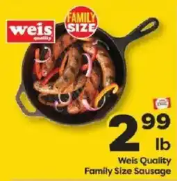Weis Markets Weis Quality Family Size Sausage offer