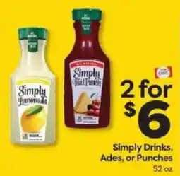 Weis Markets Simply Drinks, Ades, or Punches offer