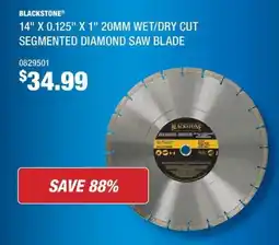 Fastenal Blackstone segmented diamond saw blade offer