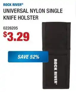 Fastenal Rock River universal nylon single knife holster offer