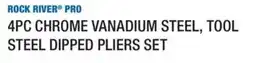 Fastenal Rock River Pro 4pc chrome vanadium steel, tool steel dipped pliers set offer
