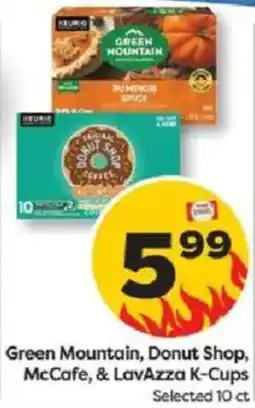 Weis Markets Green Mountain, Donut Shop, McCafe, & LavAzza K-Cups offer