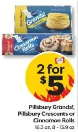 Weis Markets Pillsbury Grands!, Pillsbury Crescents or Cinnamon Rolls offer