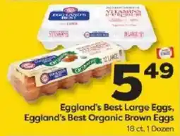 Weis Markets Eggland's Best Large Eggs, Eggland's Best Organic Brown Eggs offer