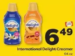 Weis Markets International Delight Creamer offer