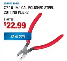 Fastenal Jonard Tools 7/8" 6-1/4" Oal Polished Steel Cutting Pliers offer