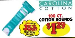 Ollie's Carolina cotton cotton rounds offer