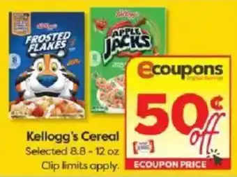 Weis Markets Kellogg's Cereal offer