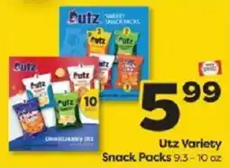 Weis Markets Utz Variety Snack Packs offer