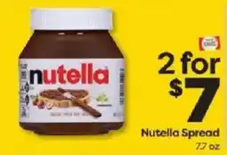 Weis Markets Nutella Spread offer