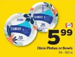 Weis Markets Dixie Plates or Bowls offer
