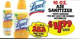 Ollie's Lysol air sanitizer offer
