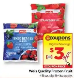 Weis Markets Weis Quality Frozen Fruit offer