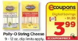 Weis Markets Polly-O String Cheese offer