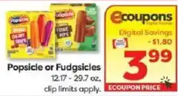Weis Markets Popsicle or Fudgsicles offer