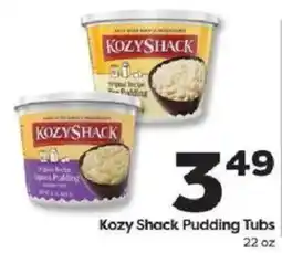 Weis Markets Kozy Shack Pudding Tubs offer
