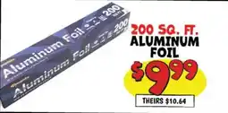 Ollie's Dynamic aluminum foil offer