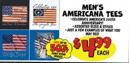 Ollie's Men's Americana Tees offer