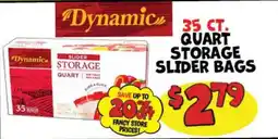 Ollie's Dynamic slider storage quart slider bags offer