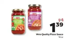 Weis Markets Weis Quality Pizza Sauce offer