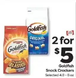 Weis Markets Goldfish Snack Crackers offer
