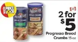 Weis Markets Progresso Bread Crumbs offer
