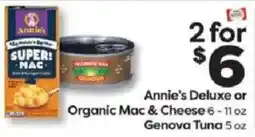 Weis Markets Annie's Deluxe or Organic Mac & Cheese offer