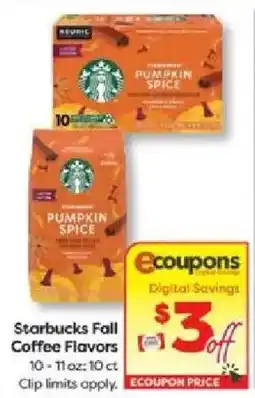 Weis Markets Starbucks fall coffee flavors offer