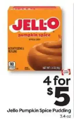 Weis Markets Jello pumpkin spice pudding offer