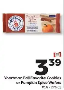 Weis Markets Voortman fall favorite cookies or pumpkin spice wafers offer