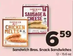 Weis Markets Sandwich Bros. Snack Sandwiches offer