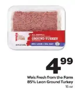 Weis Markets Weis Fresh from the Farm Ground Turkey offer