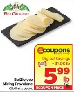 Weis Markets BelGioioso Slicing Provolone offer