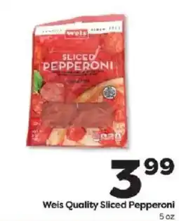 Weis Markets Weis Quality Sliced Pepperoni offer