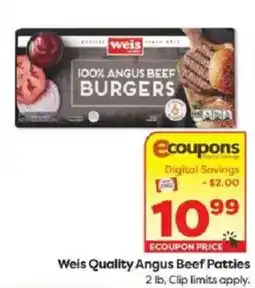 Weis Markets Weis Quality Angus Beef Patties offer