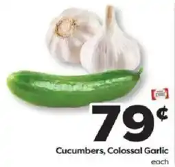 Weis Markets Cucumbers, Colossal Garlic offer