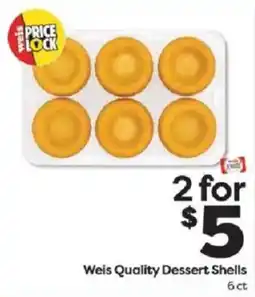 Weis Markets Weis Quality Dessert Shells offer