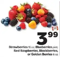 Weis Markets Strawberries Blueberries Red Raspberries Blackberries or Golden Berries offer