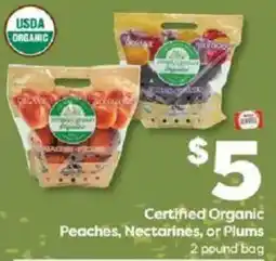Weis Markets Simply Grown Organic Peaches, Nectarines, or Plums offer