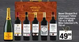 Super King Markets Veuve Clicquot Brut Champagne Yellow Label Wine Collection offer