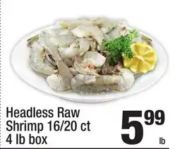 Super King Markets Headless Raw Shrimp 16/20 ct offer