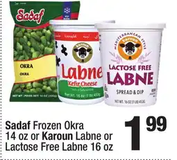 Super King Markets Sadaf Frozen Okra 14 oz or Karoun Labne or Lactose Free Labne 16 oz offer