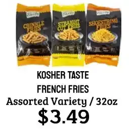 Seven Mile Market Kosher taste french fries offer