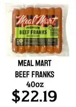 Seven Mile Market Meal Mart beef franks offer