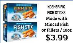 Seven Mile Market Kosherific fish sticks offer